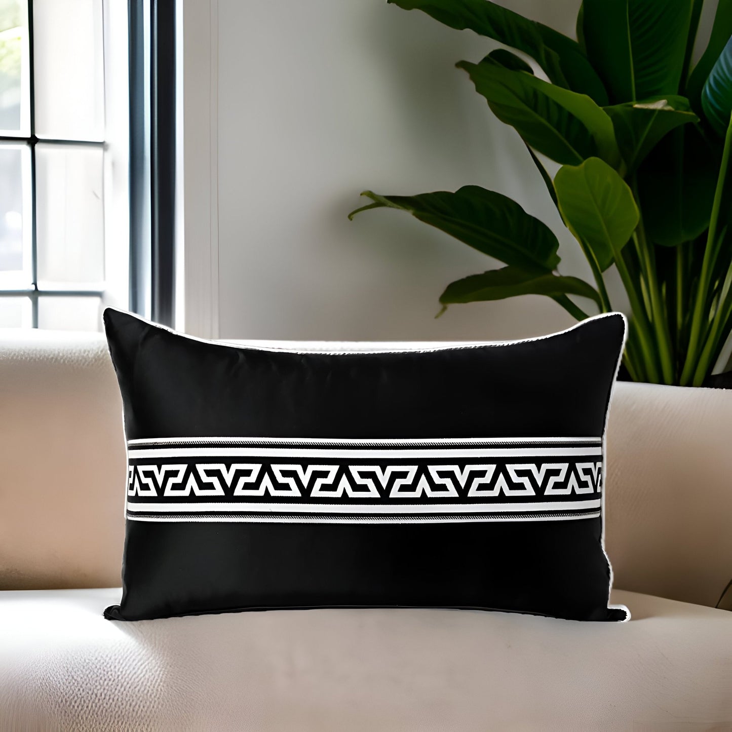 Sarah Rectangular Throw Pillow - Front Side View - Main Product Image - Multicolor