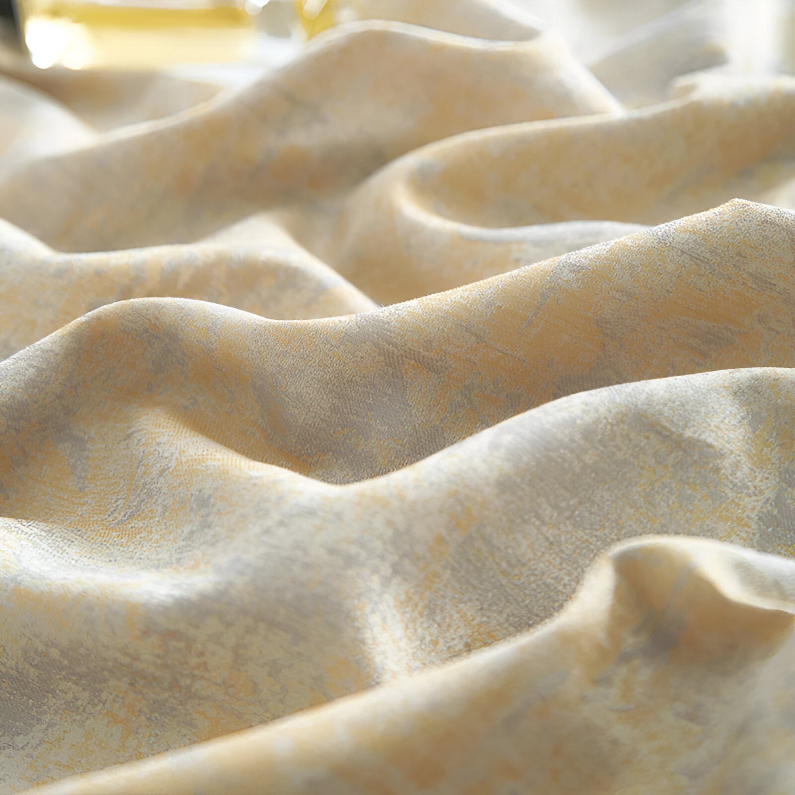 Scarlett Egyptian Cotton Bedding Set - Close Up Of Detailing - Gold