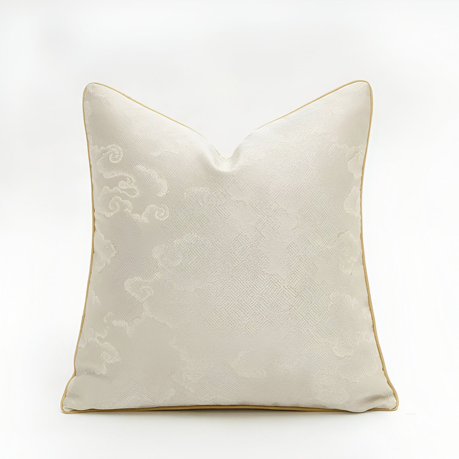 Stella Square Throw Pillow - Front Side View - White Background