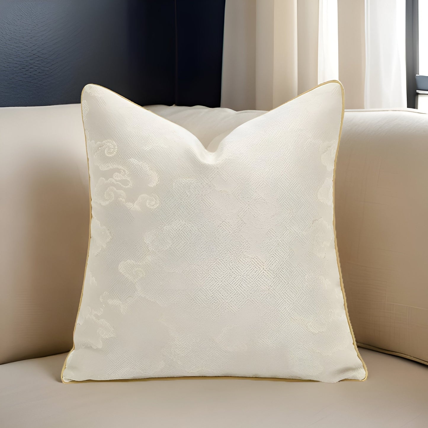 Stella Square Throw Pillow - Front Side View - Main Product Image - Multicolor