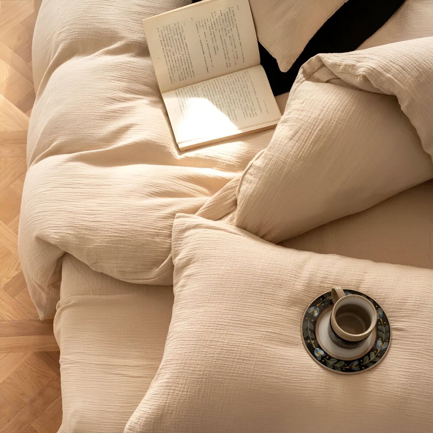 Sylvi Linen Bedding Set - Cotton Linen Bedding Set - Bellevo Design