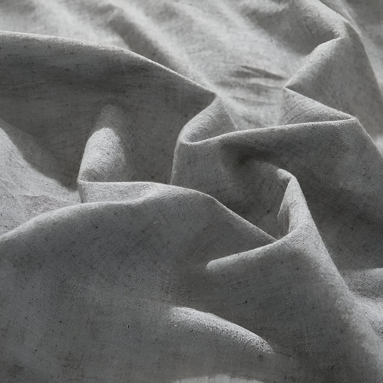 Valerie Cotton Bedding Set - Close Up Of Duvet Cover - Gray