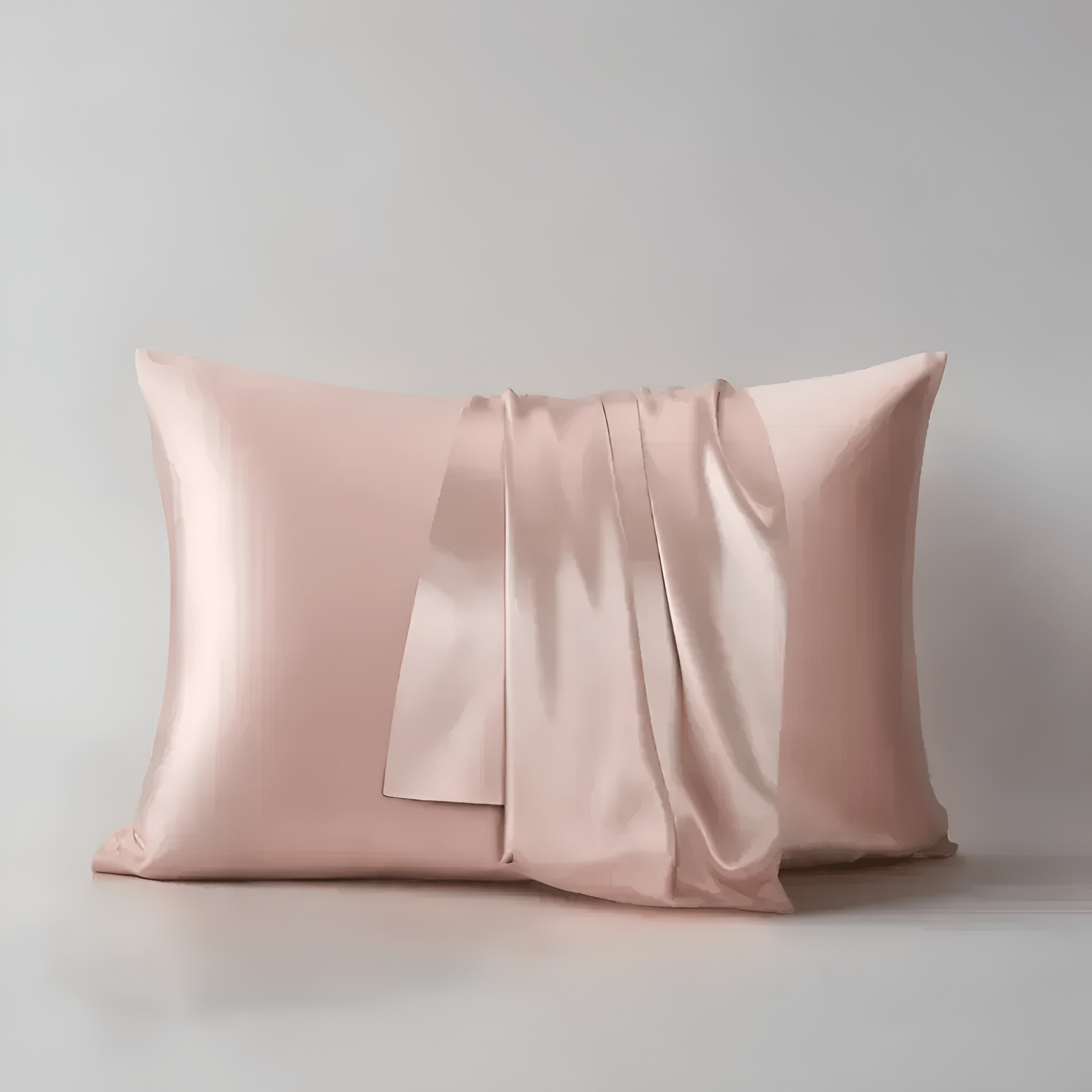 Vanessa Silk Pillowcase - Front Side View - Main Product Image - Blush Pink