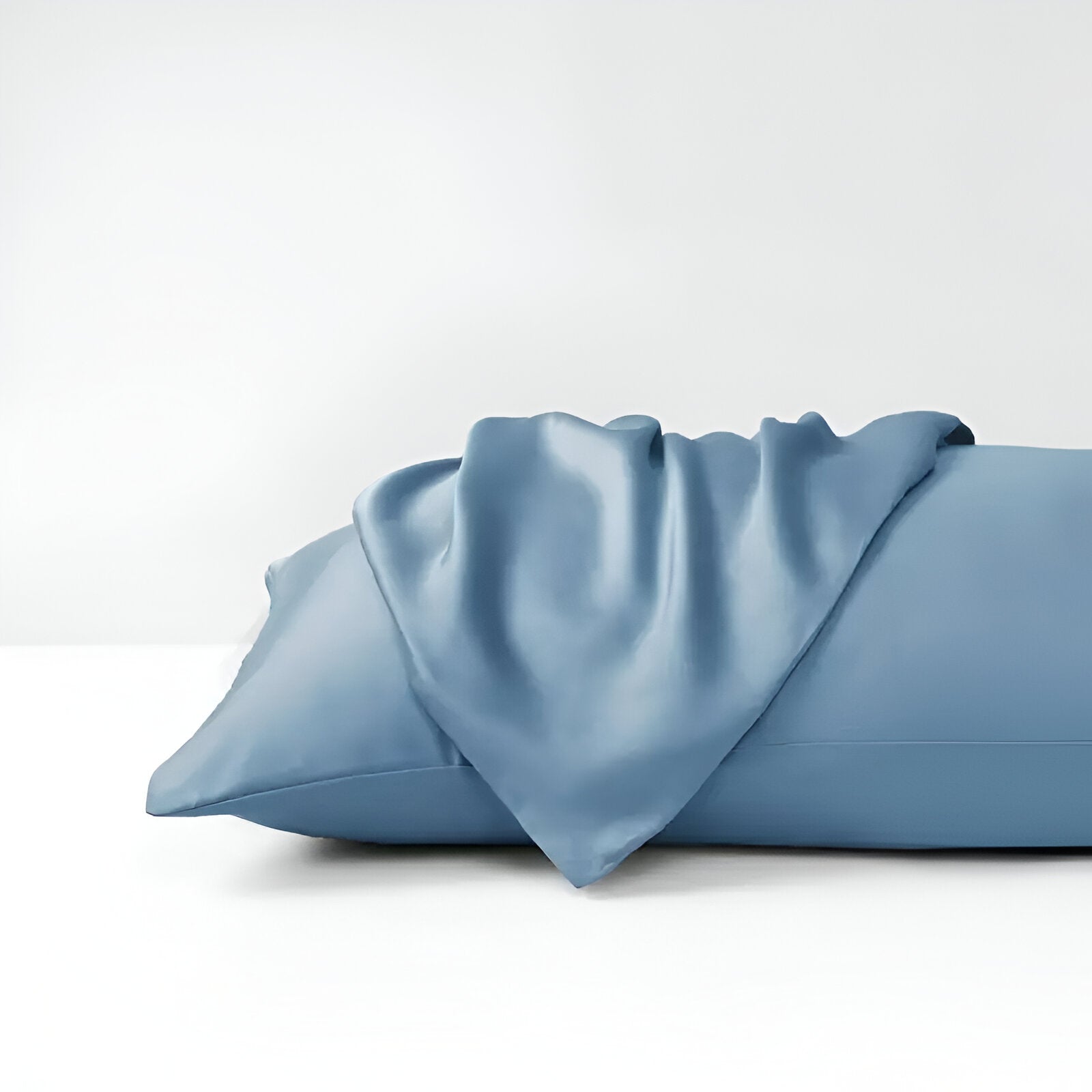 Veronica Bamboo Pillowcase Set (Set of 2) - Front Side View - Main Product Image - Sky Blue