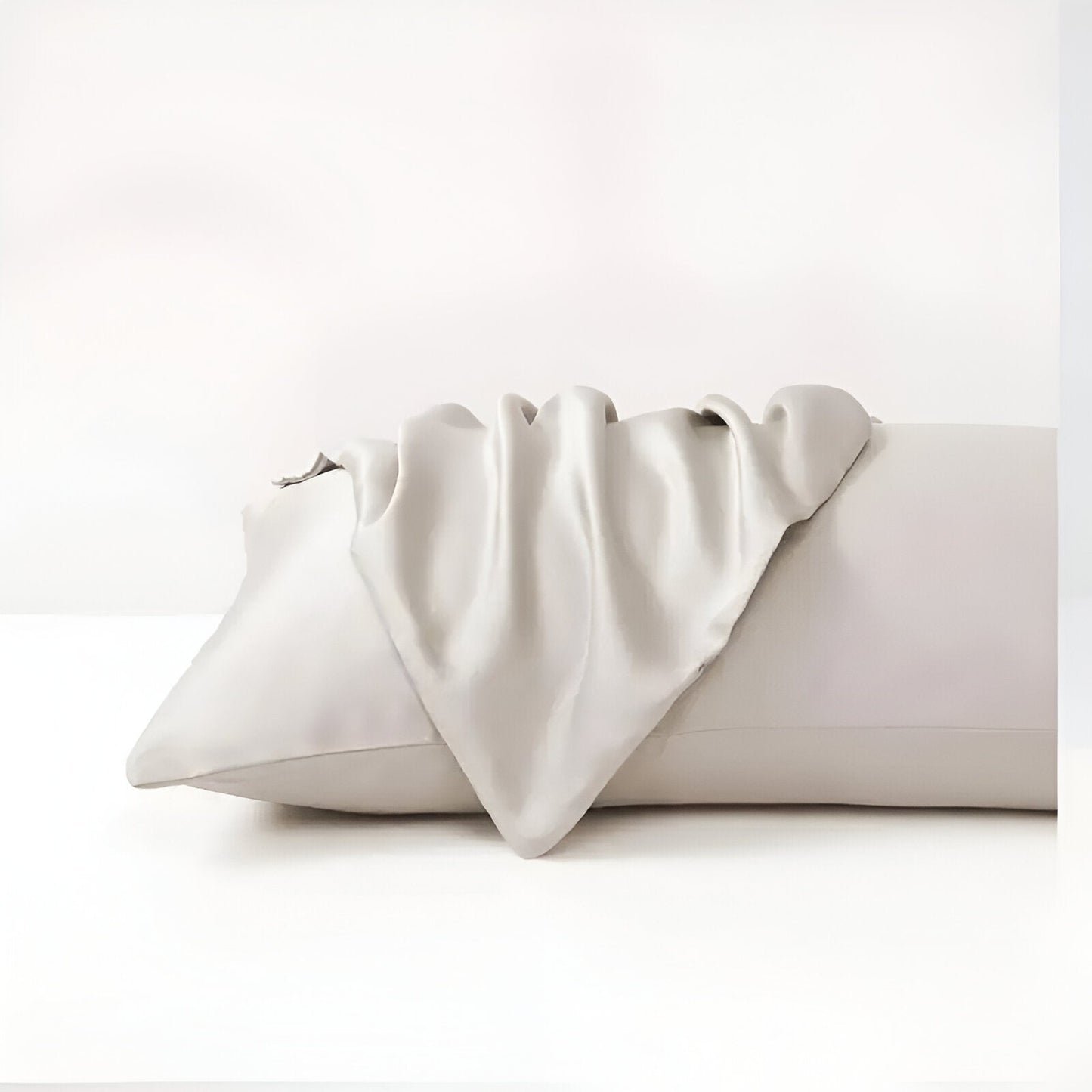 Veronica Bamboo Pillowcase Set (Set of 2) - Front Side View - Main Product Image - Ivory