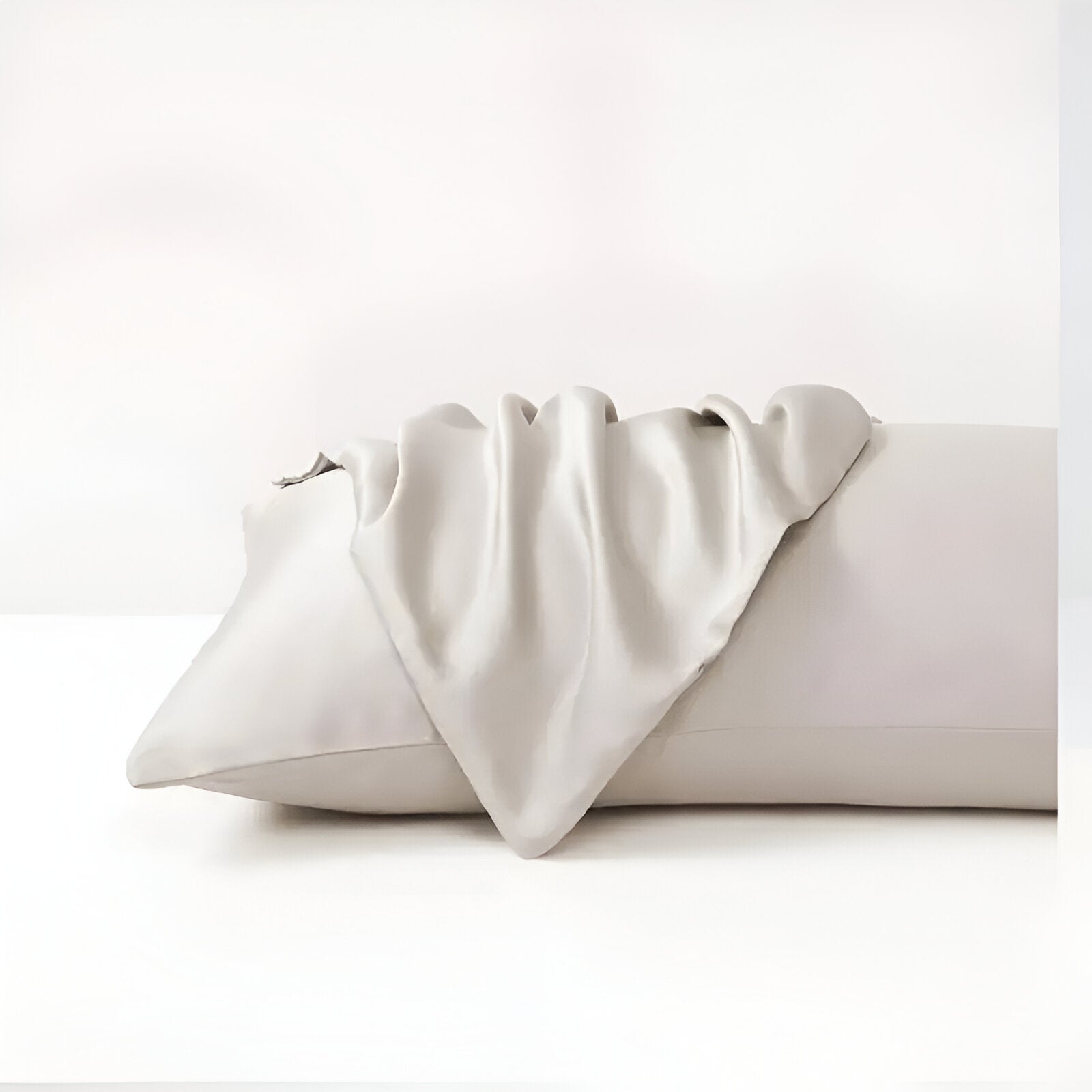 Veronica Bamboo Pillowcase Set (Set of 2) - Front Side View - Main Product Image - Ivory