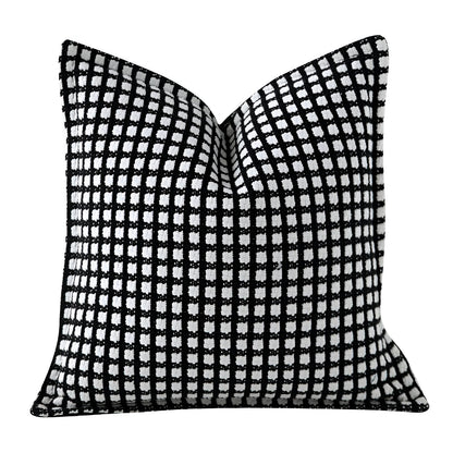 Willow Square Throw Pillow - Front Side View - White Background - Multicolor