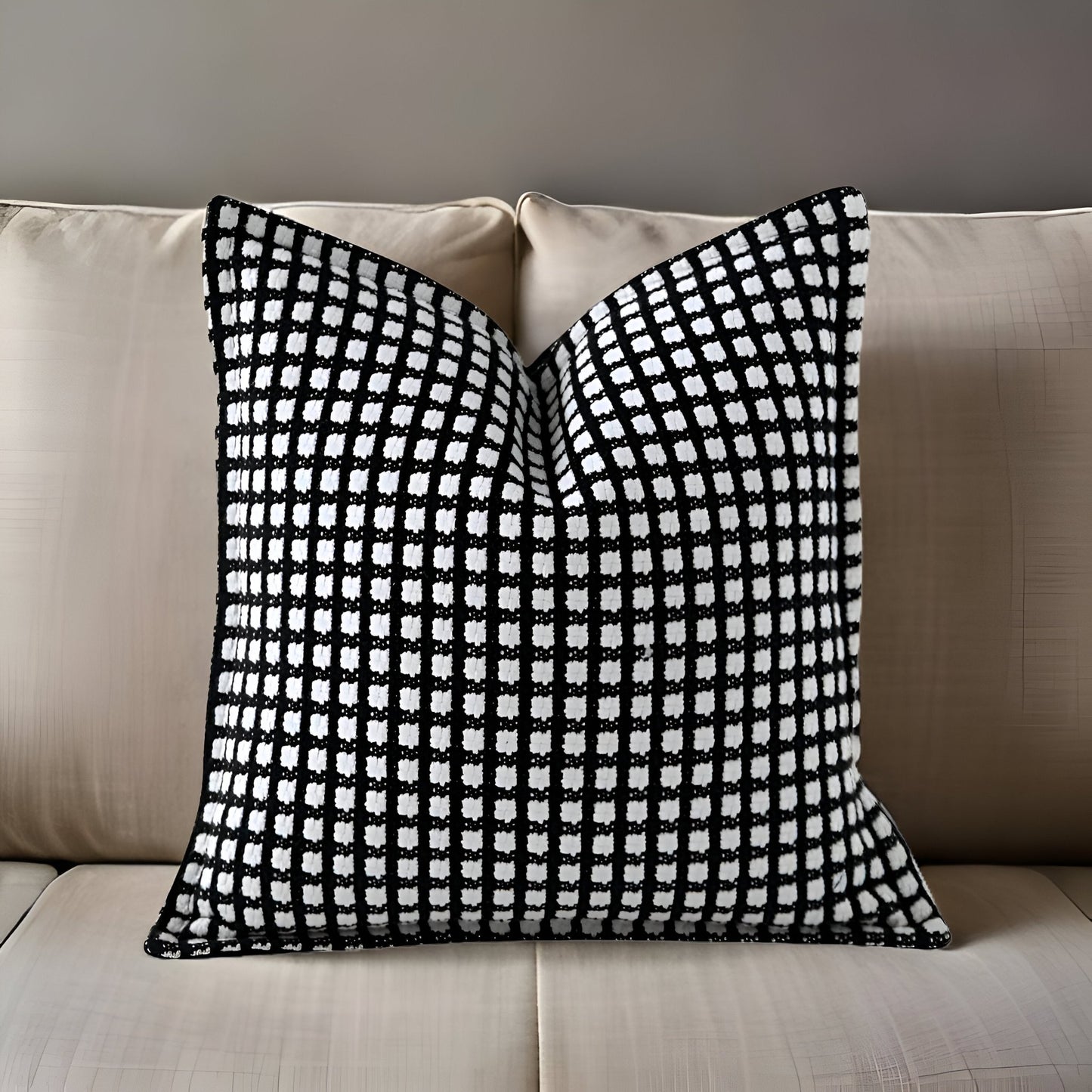 Willow Square Throw Pillow - Front Side View - Main Product Image - Multicolor